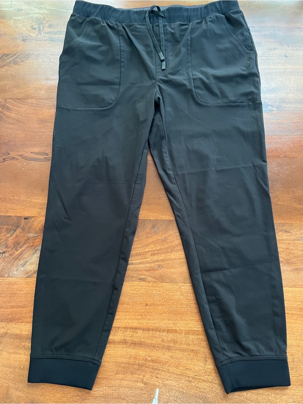 Men's Black VRST Jogger Pants XL Drawstring Elastic Waist Tapered
